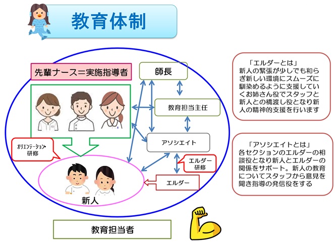 新人教育におけるエルダー相関関係図